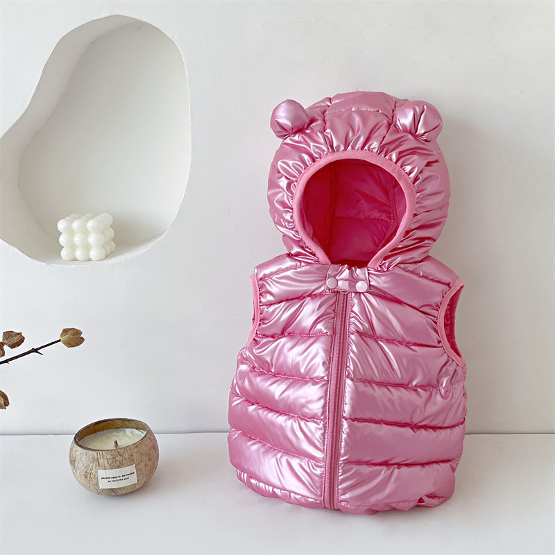 Chaleco de bebé abajo algodón Otoño e Invierno ropa niñas chaleco casual ligero chaleco infantil niños abrigo ESTILO OCCIDENTAL