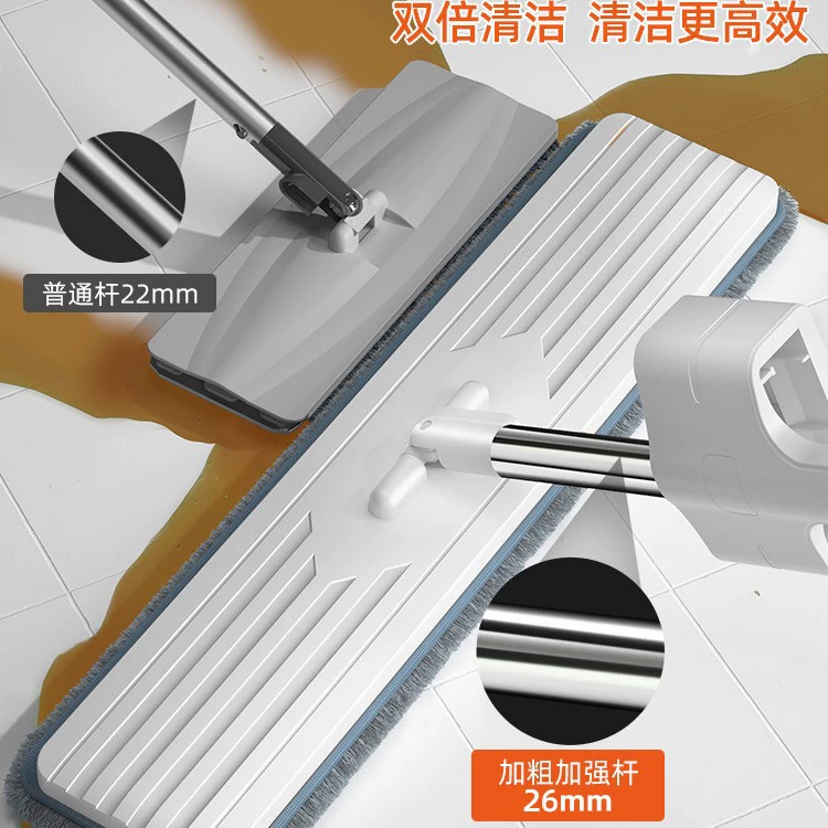 Плоская Швабра без рук Новый стиль Бытовая популярная Швабра из нержавеющей стали в Интернете для ленивых людей Чистая Швабра для пола Артефакт Большая Швабра