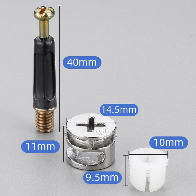 Соединитель «три в одном», винт, гайка, эксцентриковая колесная кровать, шкаф, ящик, панель, стол, крепежные аксессуары в сборе