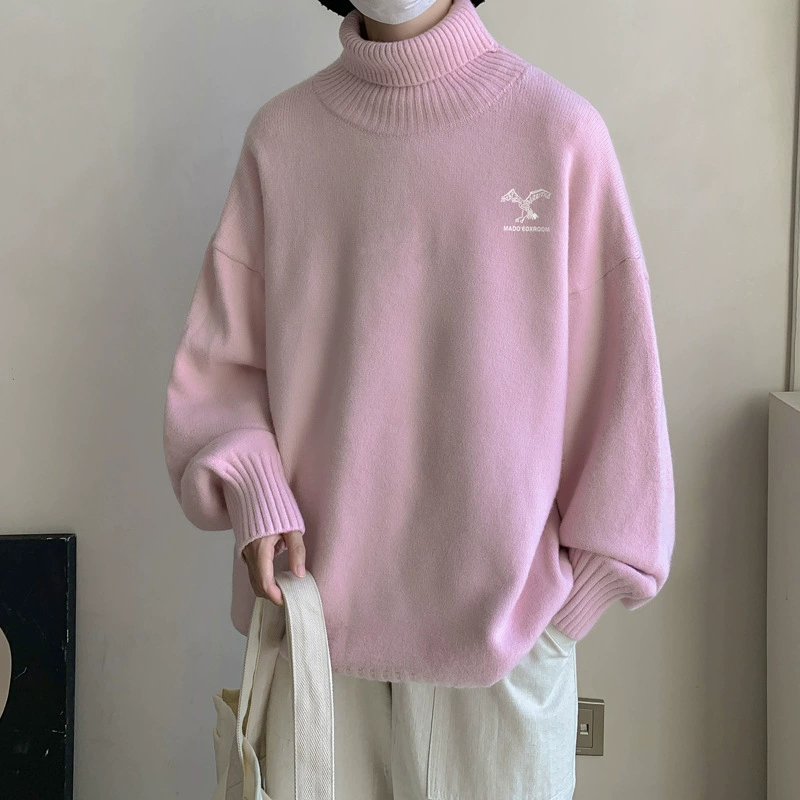 Высокое качество! Осенне-зимний свитер-водолазка, мужской утолщенный свитер с лацканами на флисовой подкладке, мужской свитер FL361-P45