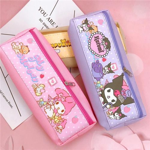 Portable Large Capacity Student Melody Cute Koromimi Stationery Storage Bag for Primary and Middle School Students, Student Use
