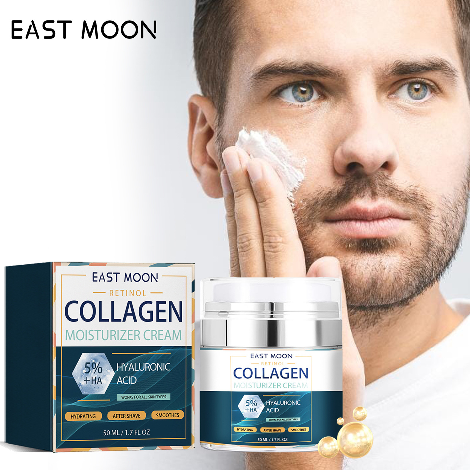 Men's Collagen Moisturizer Cream - Hydrating, Firming and Rejuvenating Moisturizing Cream for Men_voghion.com