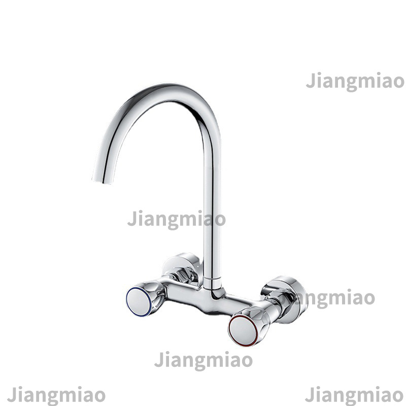 agua mixta lavabo de latón doble agujero en la pared tipo agua caliente y fría dos en uno lavabo lavabo lavabo grifo