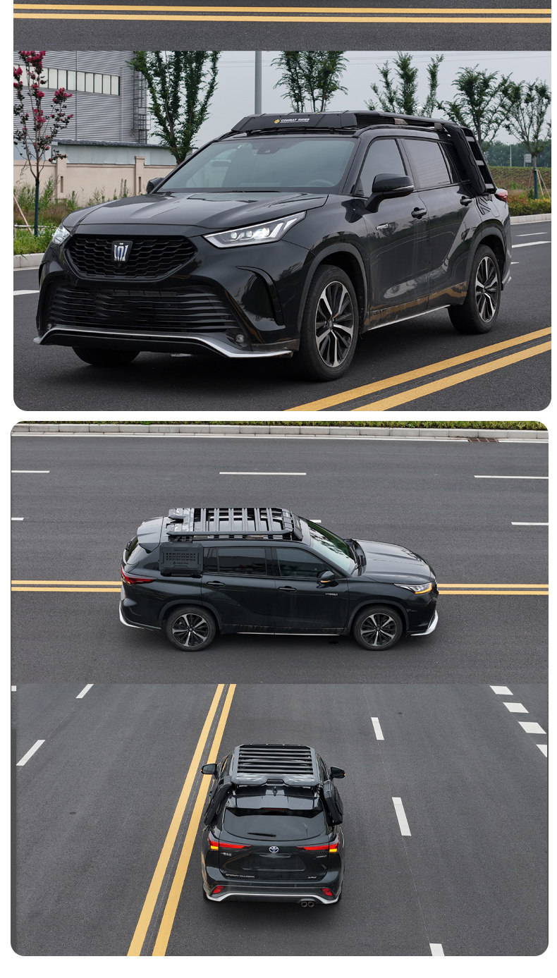 Suitable for Highlander Crown Land Cruiser Outdoor Camping Roof Expansion Explorer Roof Rack Canopy Side Tent