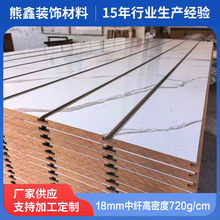 跨境专供18mm中高密度板槽板五金工具店墙五金工具板装饰板厂家