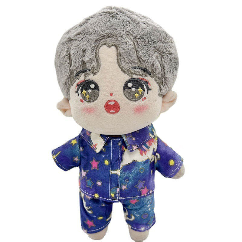 Muñeca de algodón 20cm15cm muñeca ropa muñeca camisa pijamas traje lindo en stock