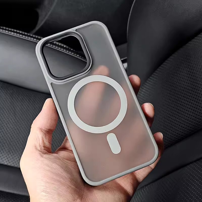 柔彩肤感磁吸适用iPhone17promax手机壳磨砂半透苹果16防摔保护套|undefined