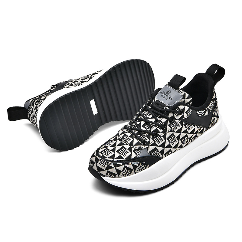 Herren Leichte Karierte Laufschuhe Für Sport Und Freizeit_voghion.com