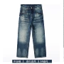 宽松新品水洗男士牛仔裤
