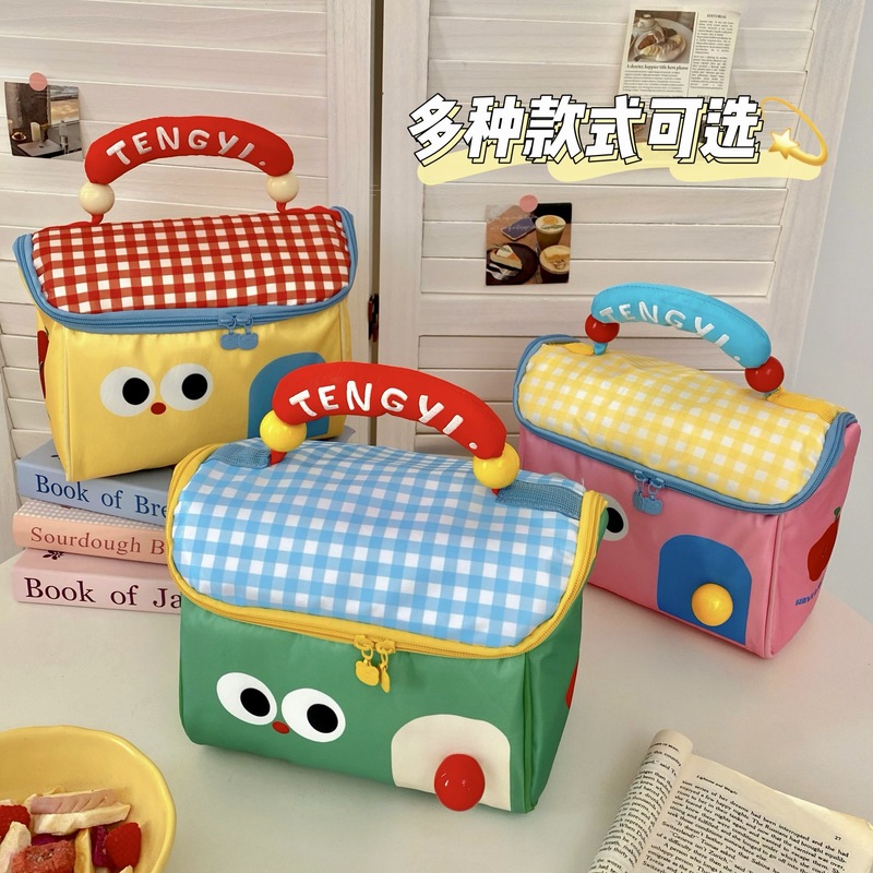 かわいい漫画の小さな家の化粧品バッグ大容量ポータブル収納袋学生ホリデー楽しいお土産ギフトバッグ|undefined