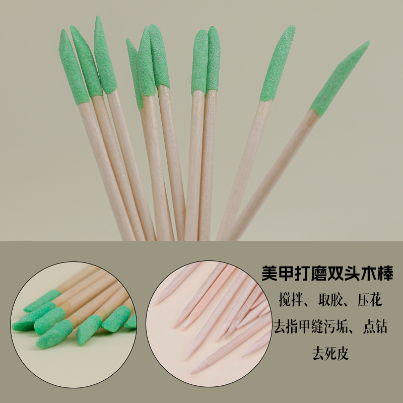 Nuevo transfronterizo de doble cabeza de color chorro de arena barra de madera naranja inclinada molino de corte limpio de la cara de las uñas punto herramientas de perforación de madera al por mayor