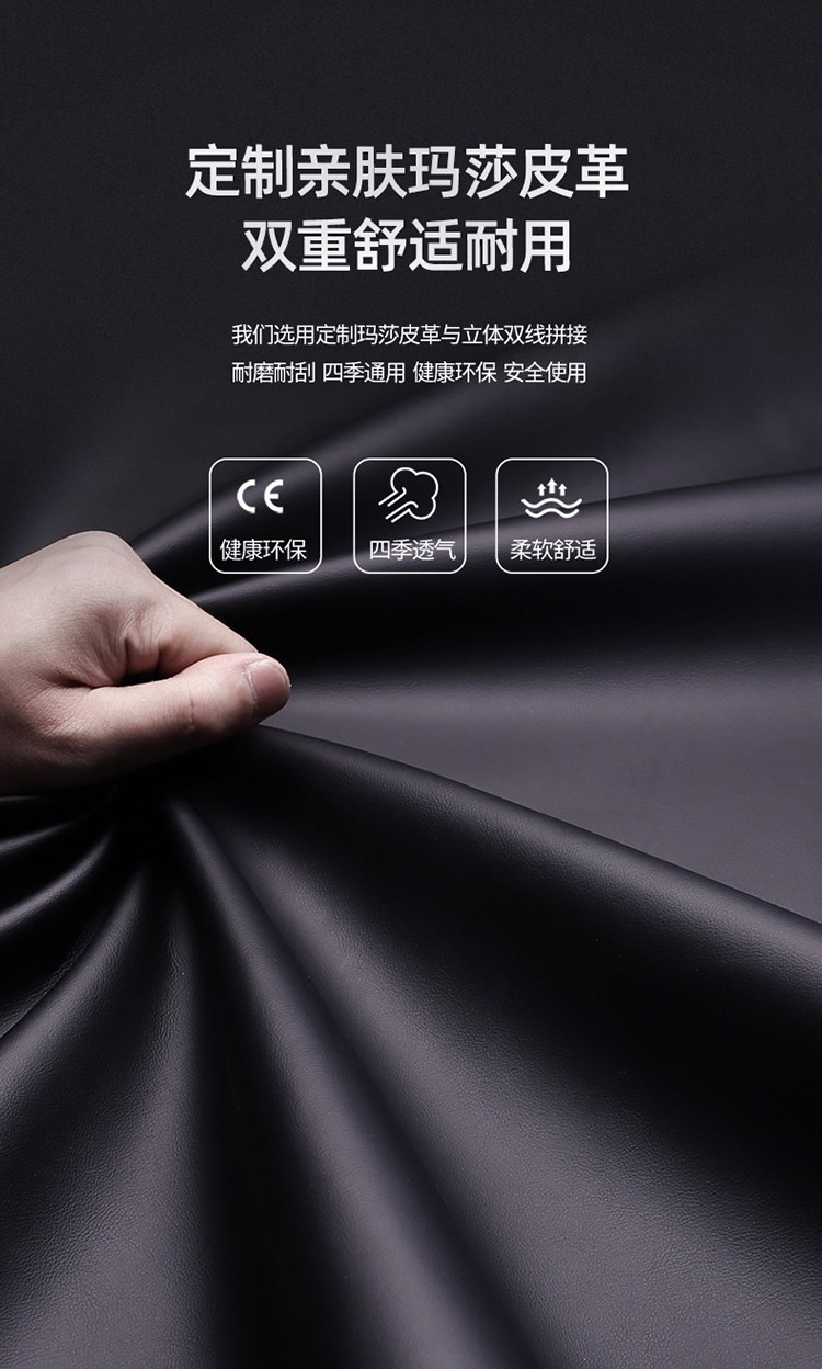 Custom-fit car seat covers, suitable for all seasons, with a full wrap-around design, 360-degree coverage, perforated leather for breathability, and designed specifically for your car model