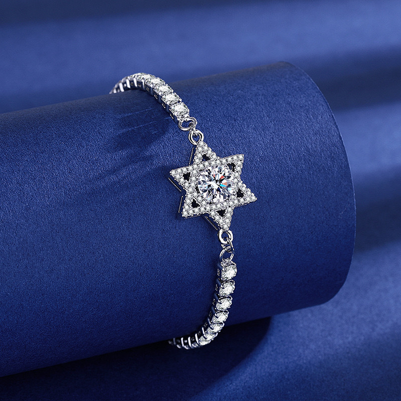 Pulsera de estrella de seis puntas
