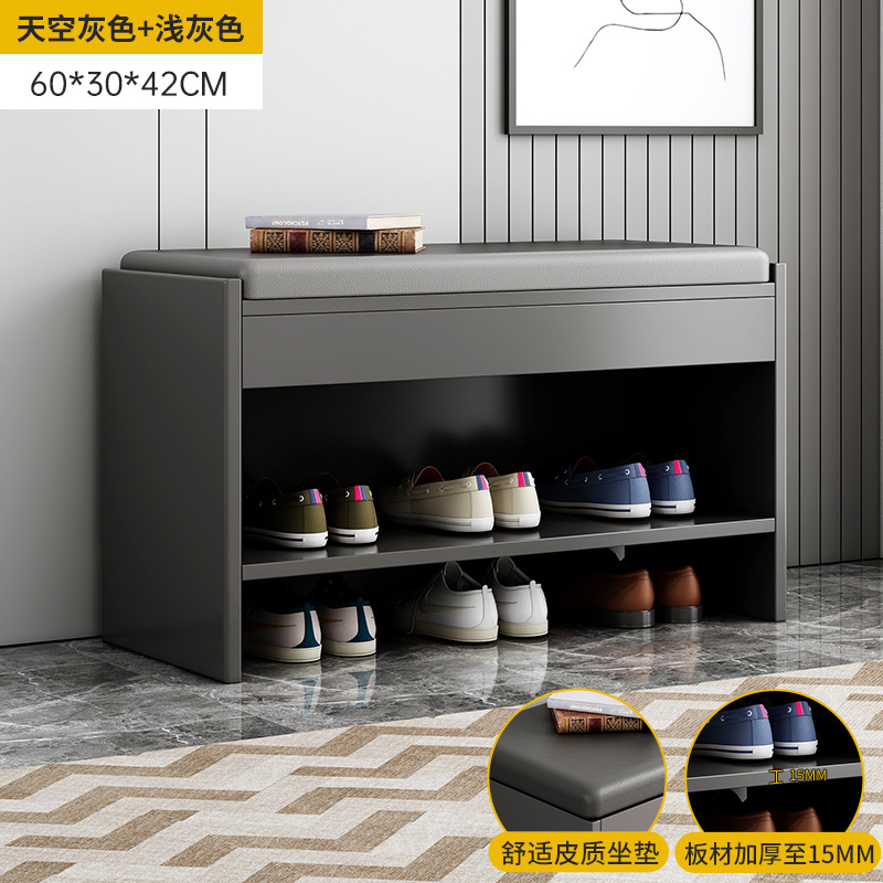 "라이트 그레이 가죽 쿠션" 하늘 회색 60cm