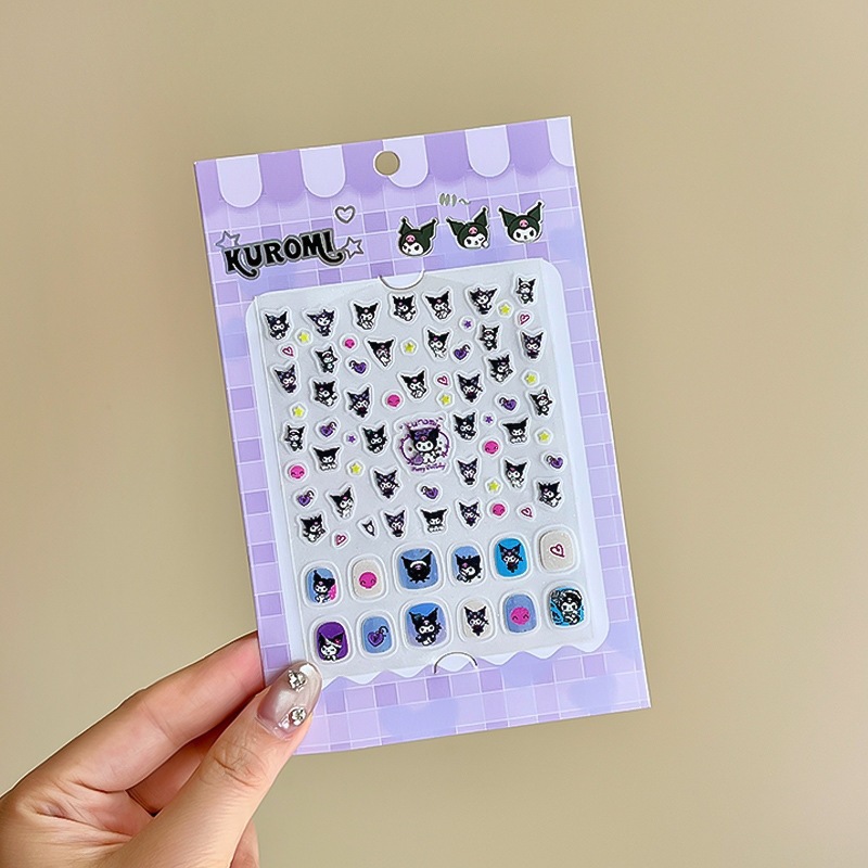 Niños parches de uñas super lindas chicas lindas usan pegatinas de dibujos animados de uñas seguras desmontables parches de uñas al por mayor image 186