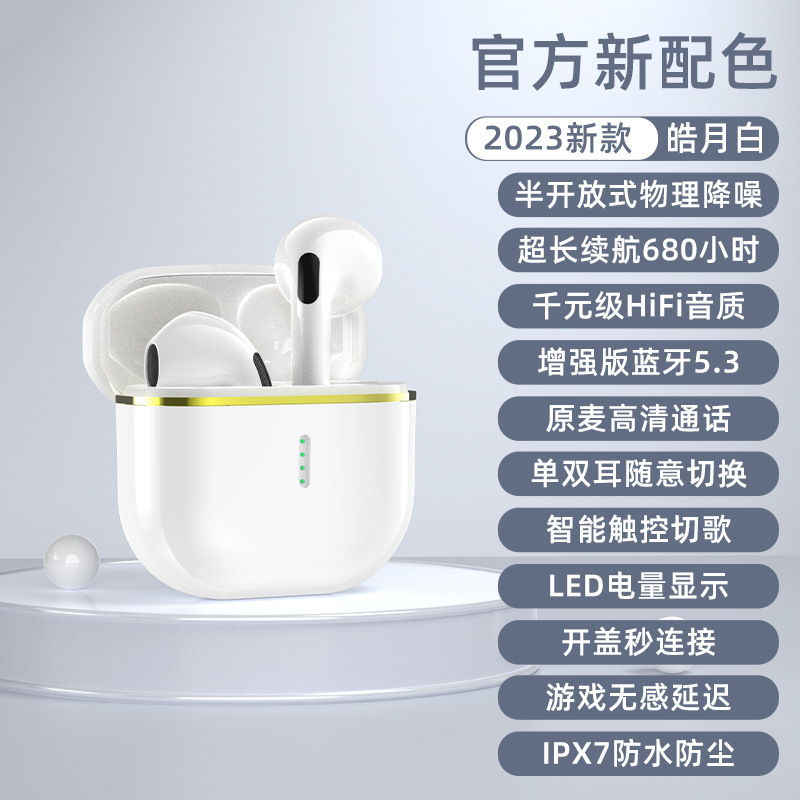 新型クロスボーダーワイヤレスBluetoothイヤホン、デジタルディスプレイ、強力なバッテリー寿命、高音質、ノイズキャンセリング、タッチ操作イヤホン工場|undefined