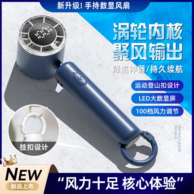 2025 nuevo ventilador pequeño portátil de mano con compresa de hielo mini ventilador de refrigeración silencioso de escritorio de carga USB pequeño