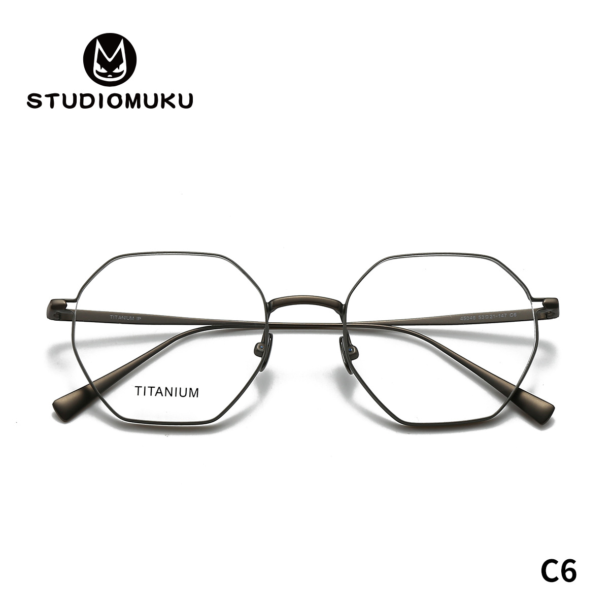 Gafas de madera STUDIOMUKU, cuanto más normales, más enloqueció el interior, monturas de gafas poligonales, monturas de gafas