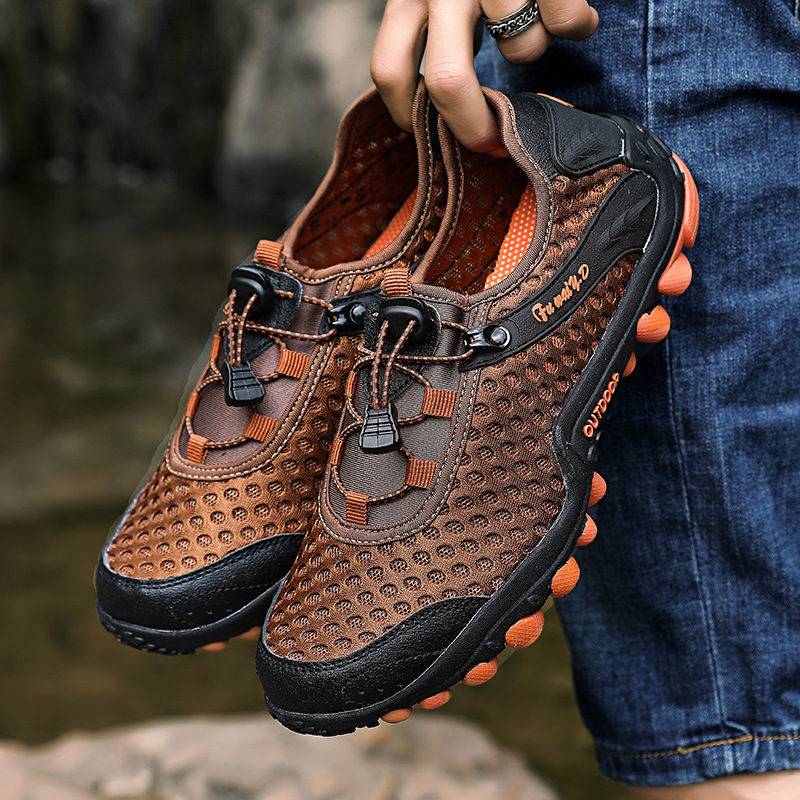 2024 primavera Daifa gran tamaño al aire libre turismo transfronterizo al por mayor zapatos casuales para hombres nuevos zapatos de montaña delgados al aire libre