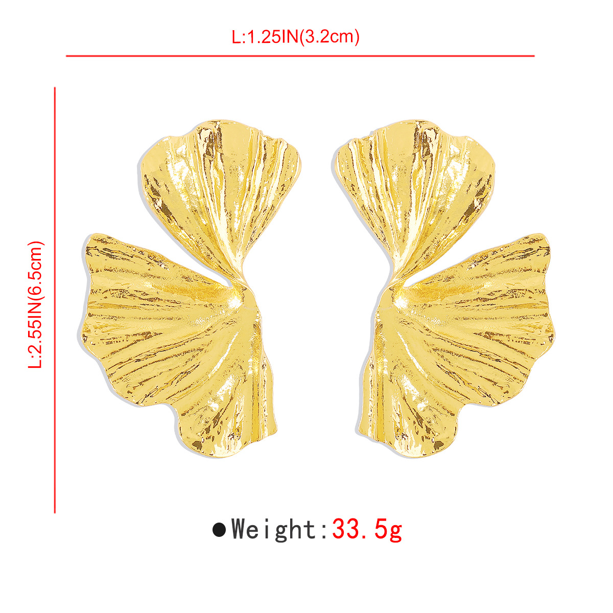 42g Weight 0.03µm Gold Plating Thickness Electroplated Gold Plating Process 201 Stainless Steel Ear Needle Material Golden Plated Plating Material Ear Studs Classification 1 Pair Quantity Holiday, Daily Occasion Alloy Material Geometric Pattern Women's Gender IG Style, Casual, Exaggerated Style Plating Craft 1 Pair IG Style Casual Exaggerated Geometric Alloy Ear Studs 14