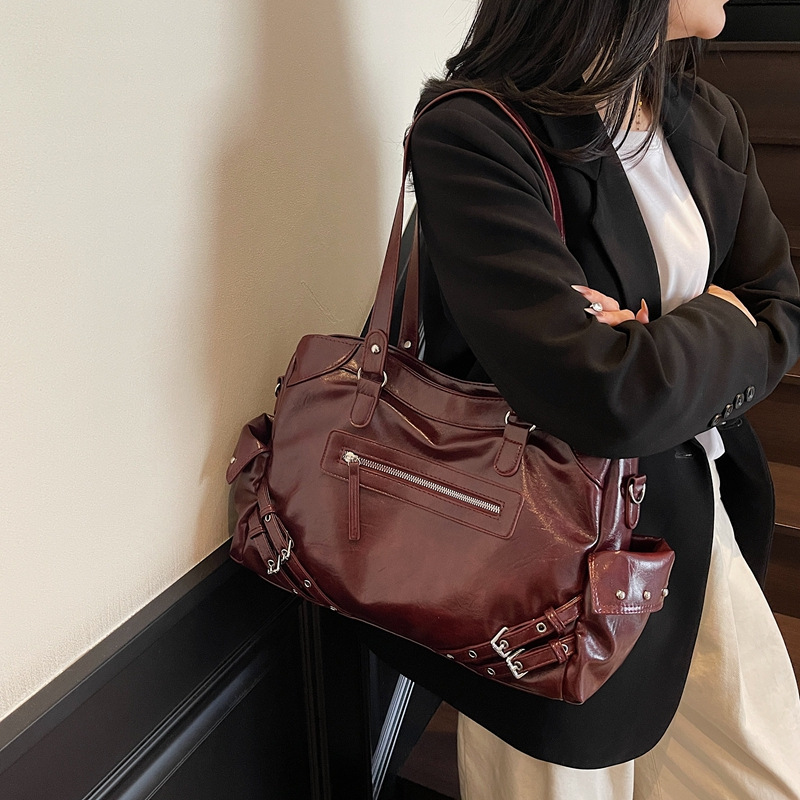 High Quality Simple Casual Women's Bag, Women's Crossbody Bag, Tote Bag, Versatile Single Shoulder Commuting Bag_voghion.com
