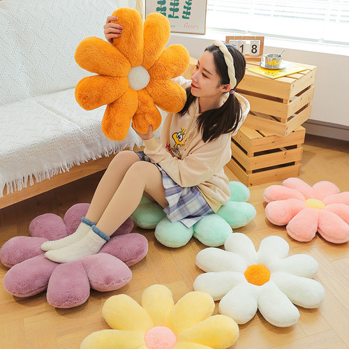 Creative cute petal cushion plush toy sofa dining chair office cushion lumbar support lunch break pillow on behalf of