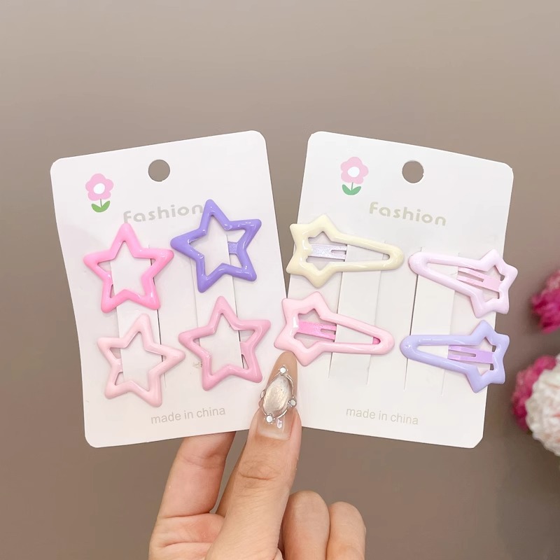 Niña pentagonal broca de cabello BB dopamina y2k broca de cabello dulce fría broca de cabello fría broca de cabello fría