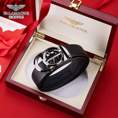 法萊 阿瑪尼皮帶男真皮休閒百搭褲腰帶純牛皮年輕人輕奢男士腰帶