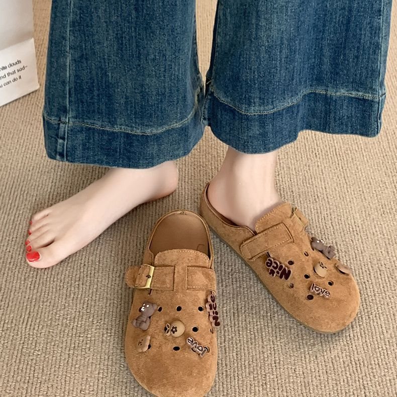 Women's 2026 New Spring/Summer Soft-Soled Birkenstock-Style Shoes with Hidden Height Increase, Versatile Closed-Toe Half-Mules, Retro Sandals Women's 2026 New Spring/Summer Soft-Soled Birkenstock-Style Shoes with Hidden Height Increase, Versatile Closed-Toe Half-Mules, Retro Sandals