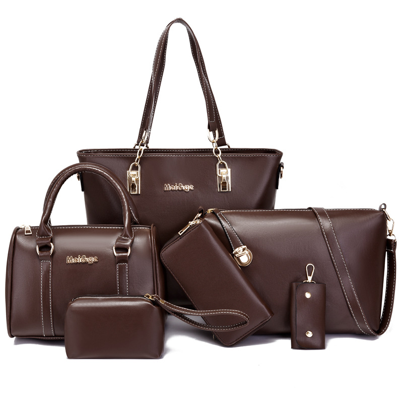 Set di borse a mano e borse a spalla alla moda per donna 6 pezzi_voghion.com