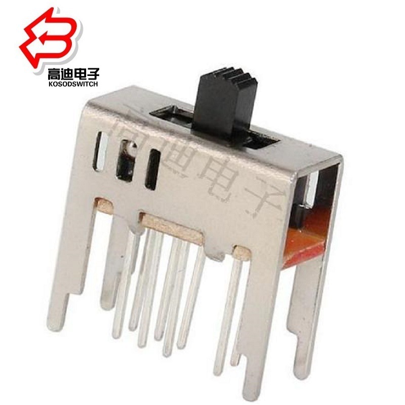 3档拨动开关双排2P3T  3档滑动开关三位批发 小型3位拨码开关