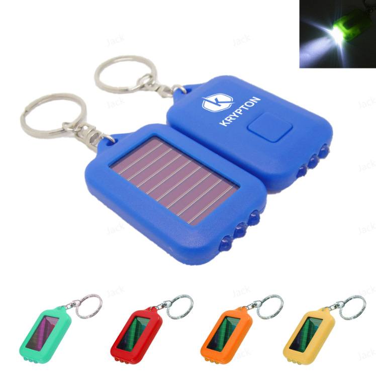 Small flashlight solar-powered