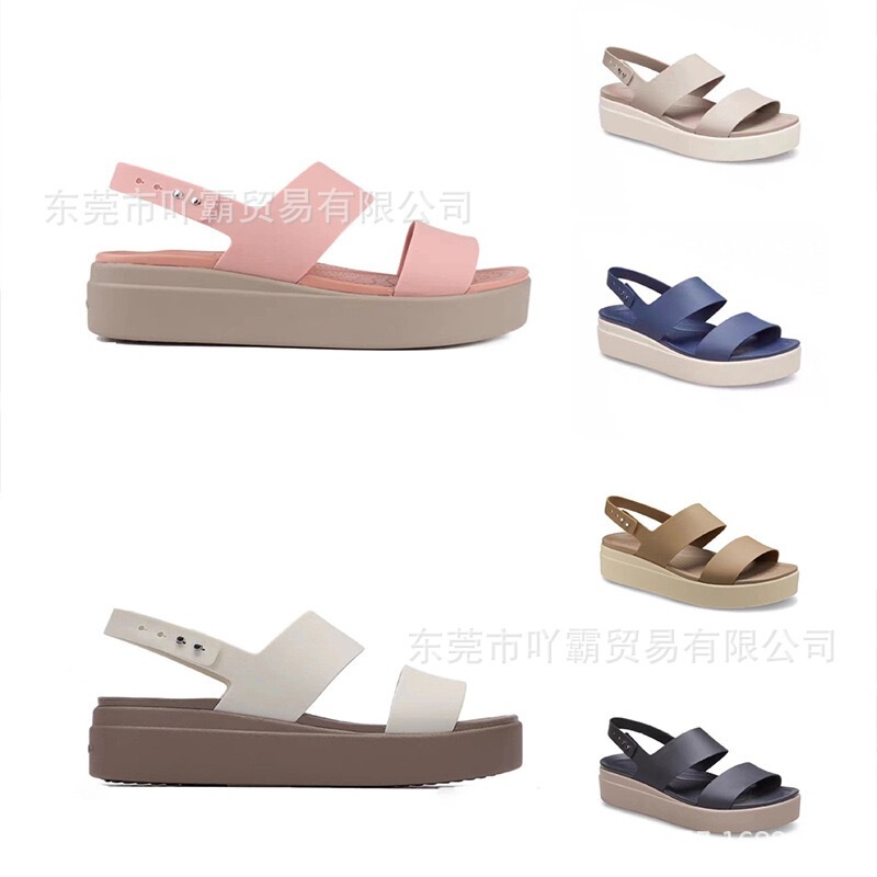 Spring and Summer New Thick-Soled Brooklyn Sandals for Women, Comfortable, Lightweight, Casual, Fashionable Wedge Sandals