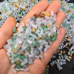 天然翡翠a商品散珠卸売り氷種diyブレスレット桶珠玉アクセサリー男女ネックレス玉珠