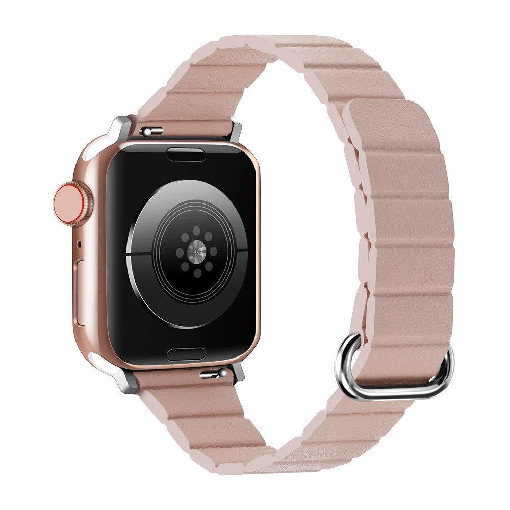 Подходит для iWatch8 Apple Watch S5678 капсула магнитная кожа Кожа Коробочный ремень Apple Watch8