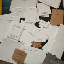 韩国高档饰品卡纸发饰发夹对折项链手链耳钉耳环耳饰卡 现货