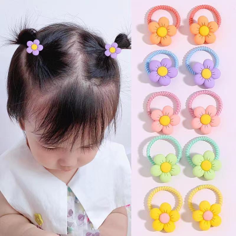 Bandas elásticas para el pelo para niñas, coleteros infantiles con dibujos animados, nuevo estilo 2025, coleteros para bebés que no dañan el cabello, accesorios para el cabello, coleteros con lazo, cuidado del cabello.