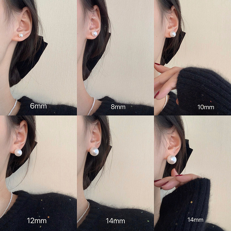 ins blogger fever with Pearl retro earrings French simple temperament gentle ear clip without ear hole for women ins blogger fever with Pearl retro earrings French simple temperament gentle ear clip without ear hole for women