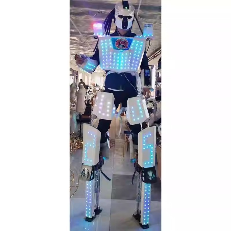 酒吧ktv发光夜场LED声控酒服带显示屏裙子表演道具服gogo