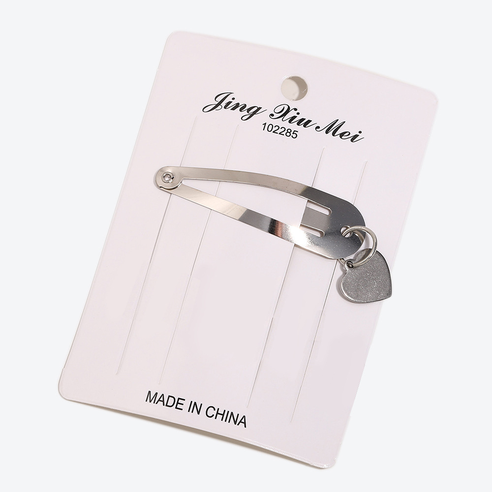 실버 펜던트 나비 bb 클립 - 러브 피스 1개