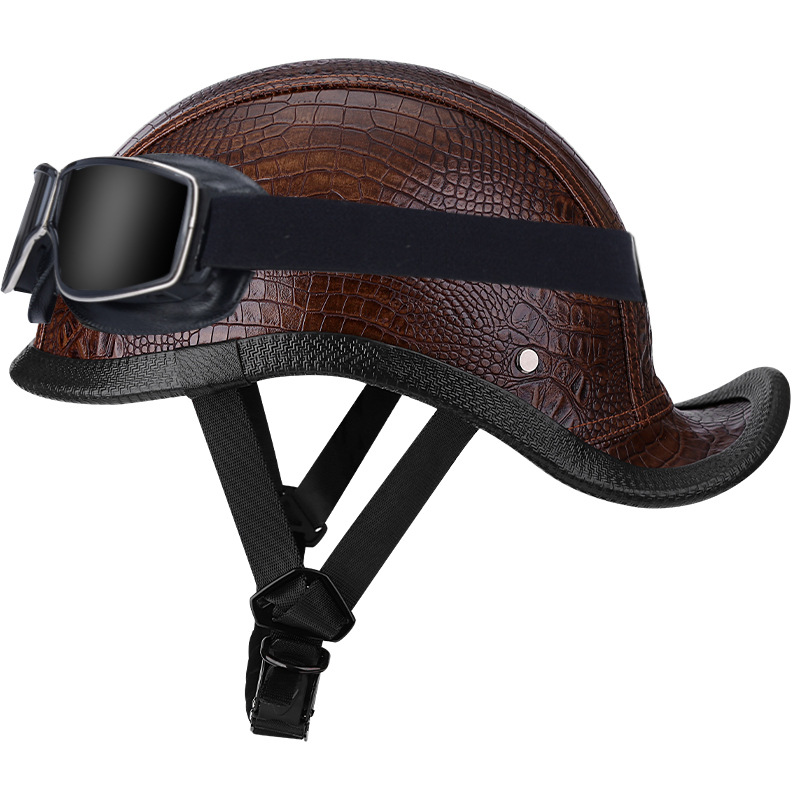 다크 다크 브라운 격자 무늬 가죽 + 스퀘어 빈티지 거울-꼬리 꼬리