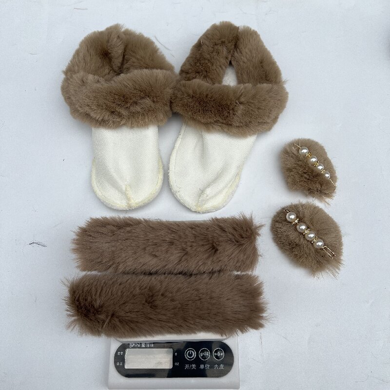 Hole shoes liner fleece-lined winter detachable plush cotton winter warm lined hole shoes fluffy liner