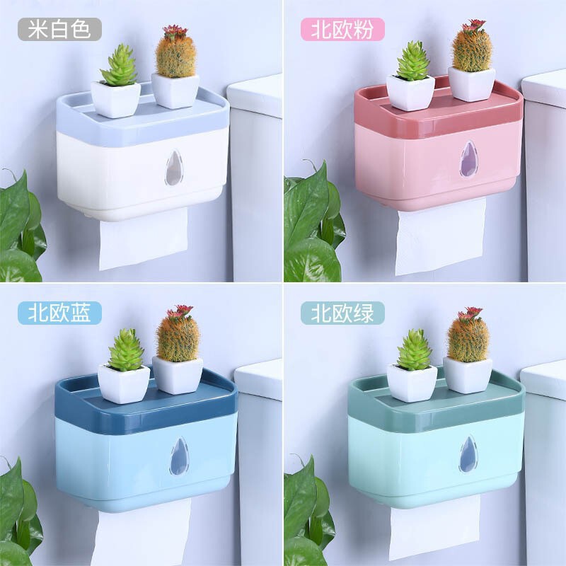 Hole-Free Bathroom High-End Plastic Tissue Box Household Tissue Box Bathroom Wall-Mounted Multi-Functional Tissue Box Manufacturer Hole-Free Bathroom High-End Plastic Tissue Box Household Tissue Box Bathroom Wall-Mounted Multi-Functional Tissue Box Manufacturer