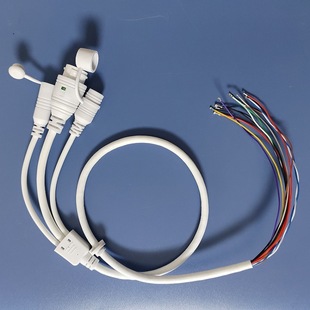 Rj45 Network Tail Cable Poe Network Port Cable 4578 Power Supply 12-Core Camera Surveillance Dedicated Network Cable Wireless Power Supply