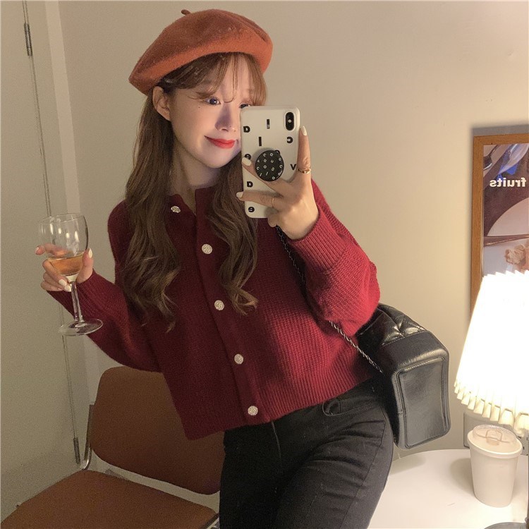 Japanese retro sweater 2022 Autumn new style soft and fluffy knitted sweater, loose short cardigan jacket for women pic 3