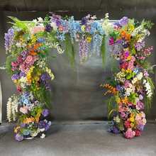 莫奈花园风花造景绢花商场美陈道具拍照打卡橱窗摆设花路引花