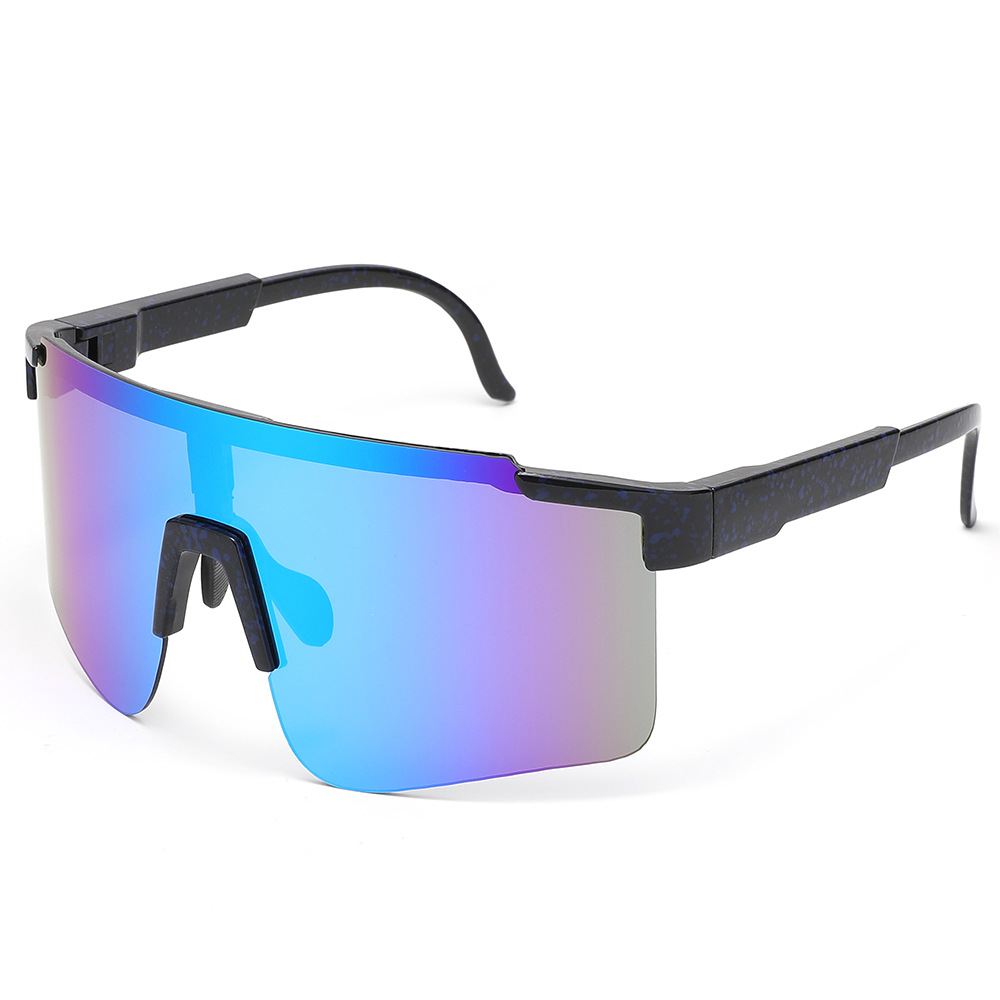 Factory Direct Sales of New European and American Cross-Border Hot-Selling Outdoor Cycling Sunglasses for Men and Women, Colorful Sports Glasses, Windproof Sunglasses