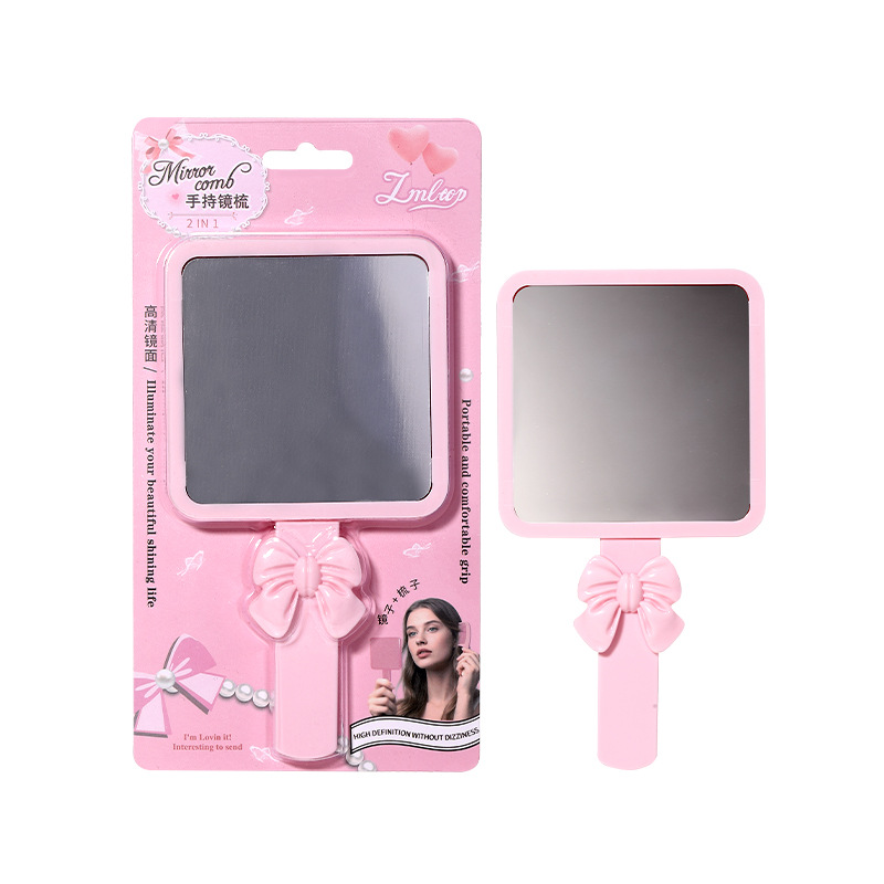 LMLTOP Pein de espejo encantador desmontable, pein de almacenamiento, espejo portátil, espejo de maquillaje portátil para jóvenes