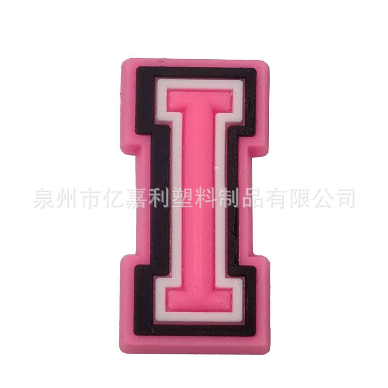 Rosa carta serie agujero zapatos Accesorios agujero zapatos DIY zapatos desmontables flor zapato hebilla al por mayor