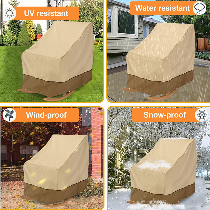 亚马逊ebay户外庭院防水单人摇椅罩 防脏防灰花园家具凳罩